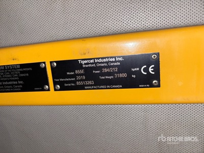 2019 Tigercat H855E Track Feller Buncher