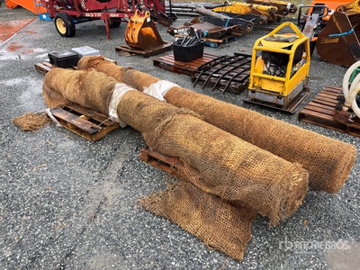 Quantity of (2) 100 ft x 14 ft Rolls of Coconut Matting