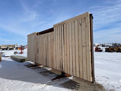 Quantity of (4) 24 ft x 8 ft Corral Wind Fence