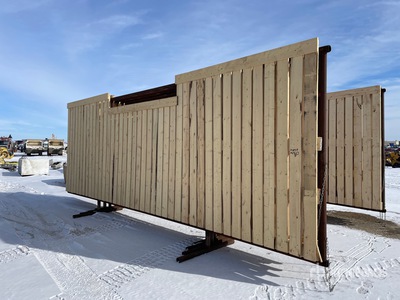 Quantity of (4) 24 ft x 8 ft 3 in Corral Wind Fence