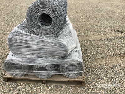Quantity of (6) x 4 ft Galvanized Field Fencing (Unused)