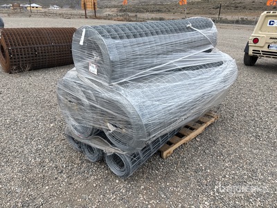 Quantity of (6) Galvanized Rolls of Deer /Livestock Fencing (Unused)
