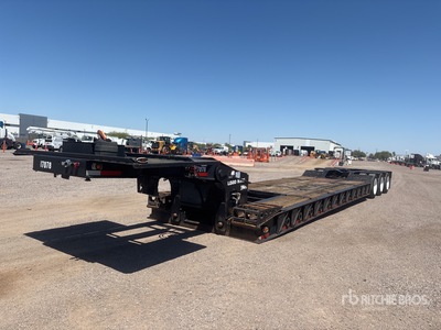 2001 Load King 553SS 110000 lb Tri/A Removable Gooseneck Lowboy Trailer