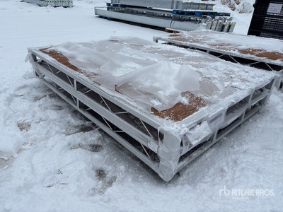 Quantity of (2) 2026 BYT BDF6 6 ft x 8 ft Aluminum Boat Dock Section Kit (Unused)