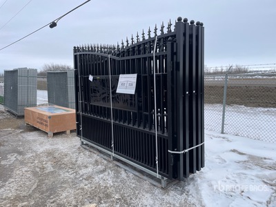 Quantity of (5) 2025 GLDG05 18 ft 6 in x 6 ft Wrought Iron Bi-Parting Portail d'entrée (Unused)