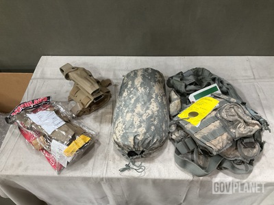 (10) Safariland Pistol Holsters, (3) Improved Combat Shelters & Assorted Items