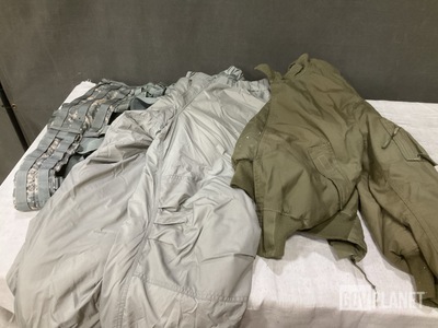 (4) Cold Weather Jacket, (4) Fighting Load Carriers & Assorted Items