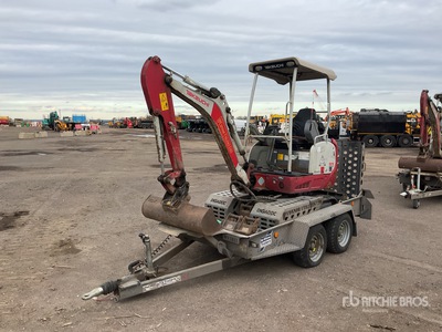 2020 Takeuchi TB216 C/W Digadoc Trailer, 3 x Digging Buckets (300,200,180mm) & Breaker Mini Excavator