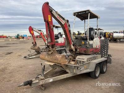 2020 Takeuchi TB216 C/W Digadoc Trailer, 3 x Digging Buckets (450,300,180mm) & 1 x Breaker Mini Excavator