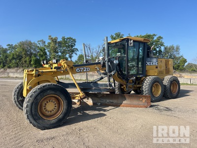 2007 John Deere 672D AWD Równiarka silnikowa