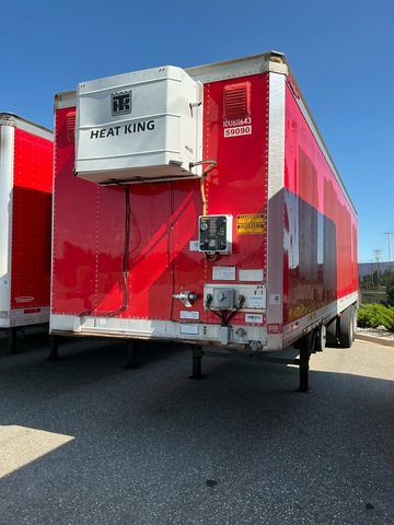 2010 Great Dane 36 ft x 96 in Sliding T/A Heated Van Trailer