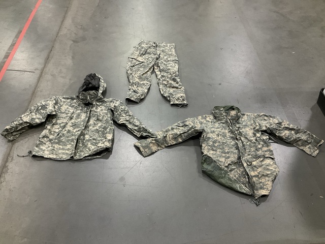 (5) Cold Weather Parkas, (18) Wet Weather Jackets & Assorted Items
