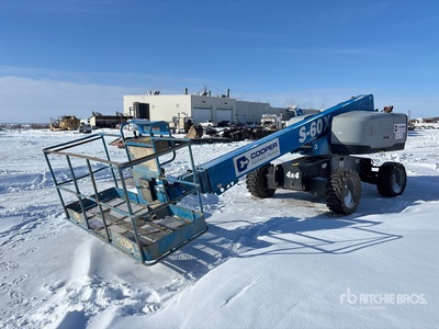 2015 Genie S-60X 4WD Diesel Telescopic Boom Lift