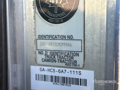 2012 Kenworth T300 S/A Day Cab Truck Tractor