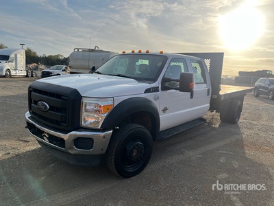 2016 Ford F-550 XL 4x4 Crew Cab Flatbed Truck