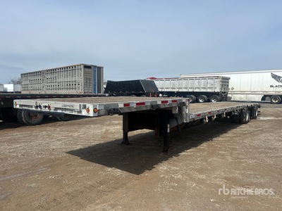 2008 Lode King 53 ft T/A Spread Axle Single Drop Step Deck Trailer