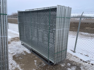 Quantity of (20) 2025 GLCF1006 9 ft 4 in x 5 ft 11 in Chain Link Temporary bouw hek (Unused)