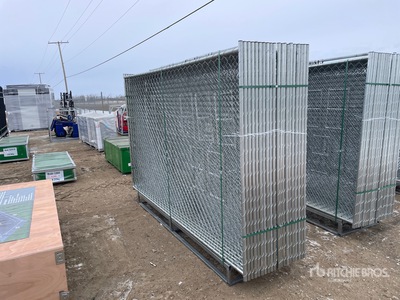 Quantity of (20) 2025 GLCF1006 9 ft 4 in x 5 ft 11 in Chain Link Temporary bouw hek (Unused)