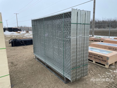 Quantity of (20) 2025 GLCF1006 9 ft 4 in x 5 ft 11 in Chain Link Temporary Site Fence (Unused)
