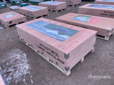 2025 Rhino AGR-MC2040 20 ft x 40 ft Steel Carport (Unused)