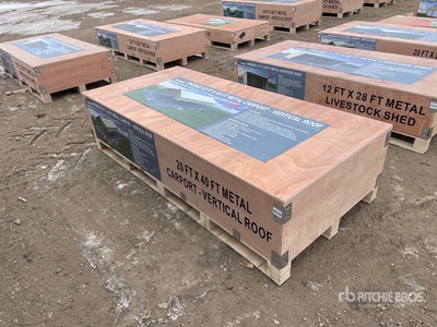 2025 Rhino AGR-MC2040 20 ft x 40 ft Steel Carport (Unused)