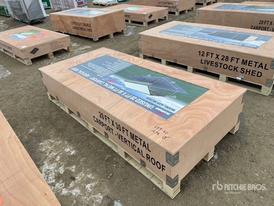 2025 Rhino AGR-MC2030 20 ft x 30 ft Steel Carport (Unused)