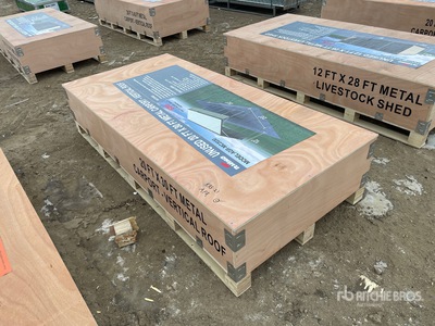 2025 Rhino AGR-MC2030 20 ft x 30 ft Steel Carport (Unused)