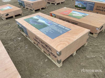 2025 Rhino AGR-MC2030 20 ft x 30 ft Steel Carport (Unused)