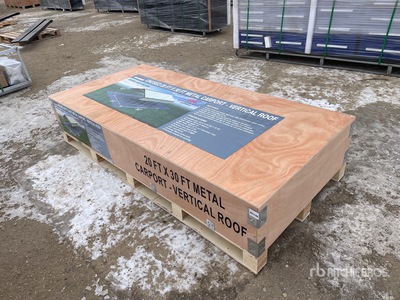 2025 Rhino AGR-MC2030 20 ft x 30 ft Steel Cochera (Unused)