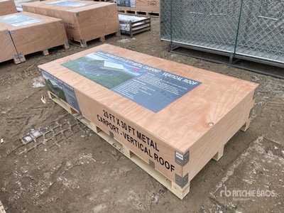 2025 Rhino AGR-MC2030 20 ft x 30 ft Steel Cochera (Unused)