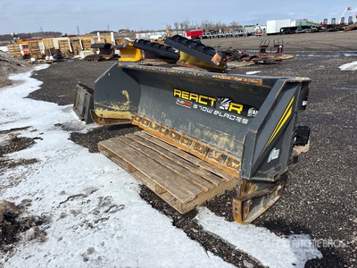 AMI Reactor 10 ft Hydraulic Reversing Snow Pusher - Fits Wheel Loader