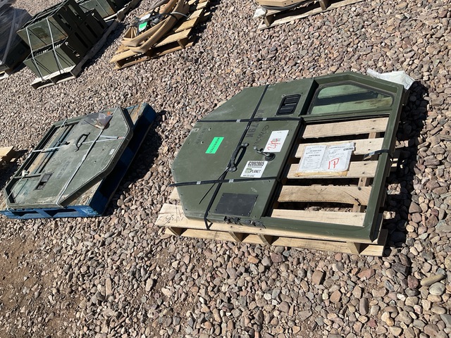 (2) Assorted Oshkosh Vehicular Doors