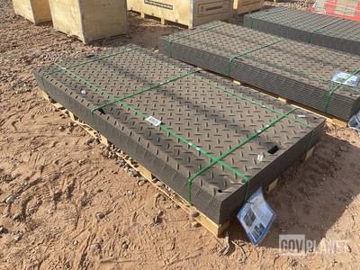 (12) SKLP SK-LJB12 Polyethylene Board Roadbed Protection Pads - Unused