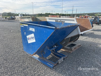 Quantity of (2) 5 ft Self-Dumping Hopper