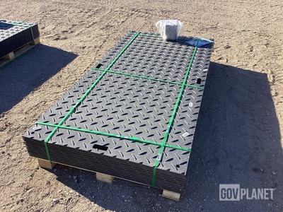 (12) SKLP SK-LJB12 Polyethylene Board Roadbed Protection Pads - Unused