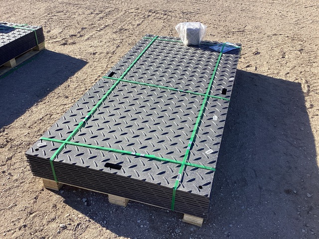 (12) SKLP SK-LJB12 Polyethylene Board Roadbed Protection Pads - Unused