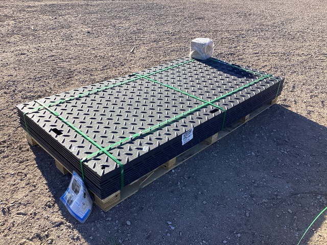 (12) SKLP SK-LJB12 Polyethylene Board Roadbed Protection Pads - Unused