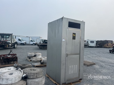 4 ft x 3 ft 8 in 1 Person Skid-Mounted Portable Toilet