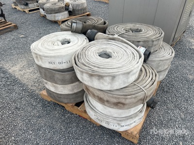 Quantity of (3) Pallets of 3 in Fire Hoses W/ 3 in NPT Adapter Varios, tienda, almacen, consumidor