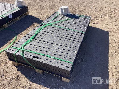 (12) SKLP SK-LJB12 Polyethylene Board Roadbed Protection Pads - Unused
