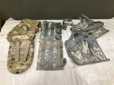 (32) Entrenching Tool Carriers, (195) M4 Three Mag Pouches & Assorted Items