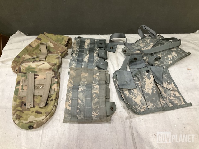 (32) Entrenching Tool Carriers, (195) M4 Three Mag Pouches & Assorted Items