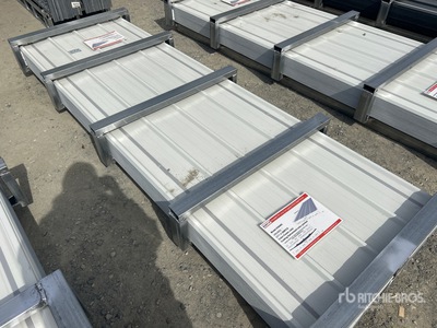 Quantity of (200) 2026 SUNTOP S3048C Corrugated PPGI Steel Panels (Unused)