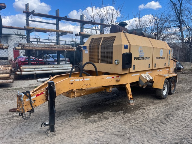 2011 Putzmeister BSA2109 Concrete Pump 2011 Putzmeister BSA2109 Concrete Pump