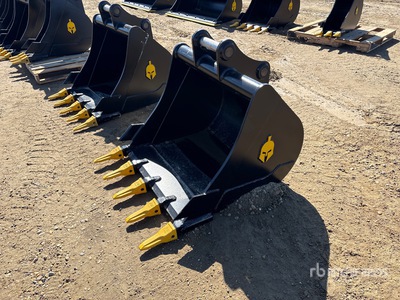 Dynamic Entities 36 in Q/C Digging Excavator Bucket - Fits Cat 307/308, Komatsu PC78/88, Deere/Hitachi 75/85, Case, New Holland, Kobelco SK80, Bobcat E80 (Unused)