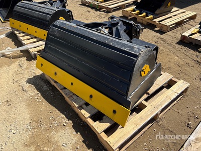 Dynamic Entities 48 in Tilting Excavator Bucket - Fits Cat 307/308, Komatsu PC78/88, Deere/Hitachi 75/85, Case, New Holland, Kobelco SK80, Bobcat E80 (Unused)
