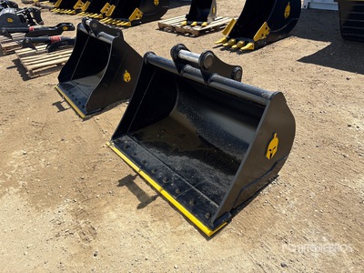Dynamic Entities 48 in Cleanup Excavator Bucket - Fits Cat 307/308, Komatsu PC78/88, Deere/Hitachi 75/85, Case, New Holland, Kobelco SK80, Bobcat E80 (Unused)
