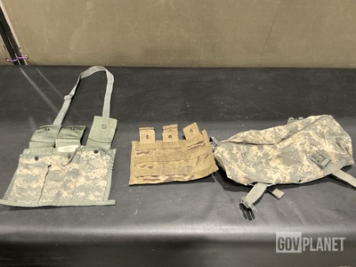 (31) Bandoleer Ammunition Pouches, (317) Waist Packs & Assorted Items