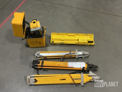 (8) Assorted Tripods, (1) Total Station & (1) Magnetic Locator