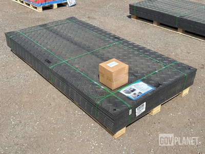 (12) SKLP SK-LJB12 Polyethylene Board Roadbed Protection Pads - Unused